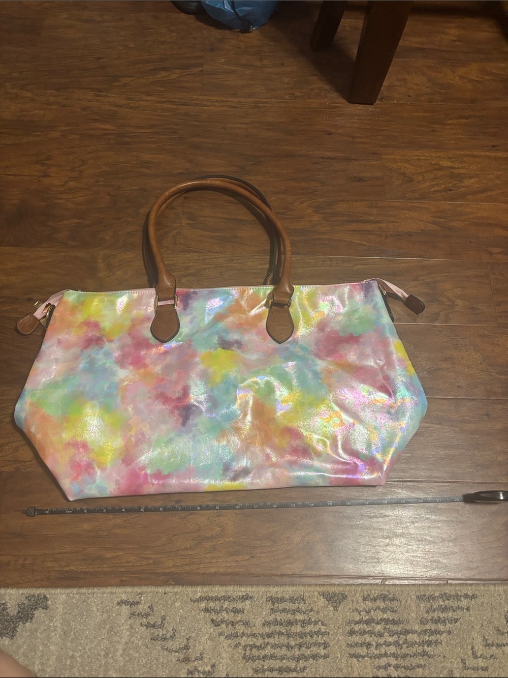 Jen and Co. Multicolor Tie-Dye Tote Bag - No Stains